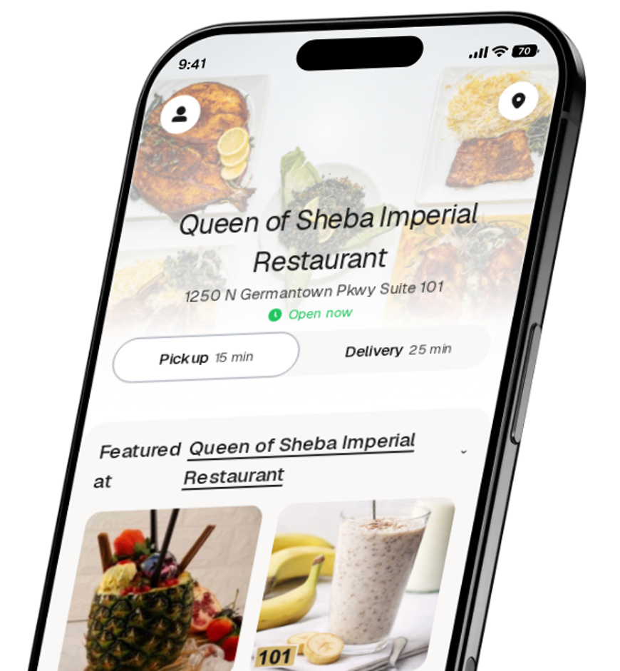 Queen of Sheba Imperial Restaurant app preview