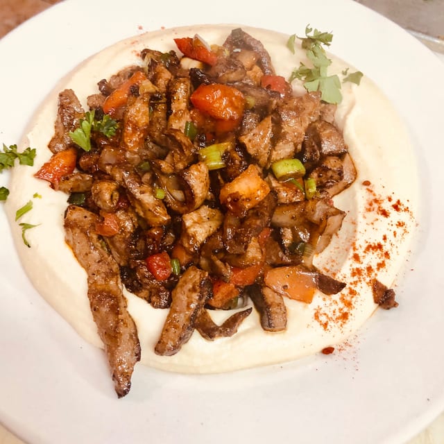 Liver w Hummus.