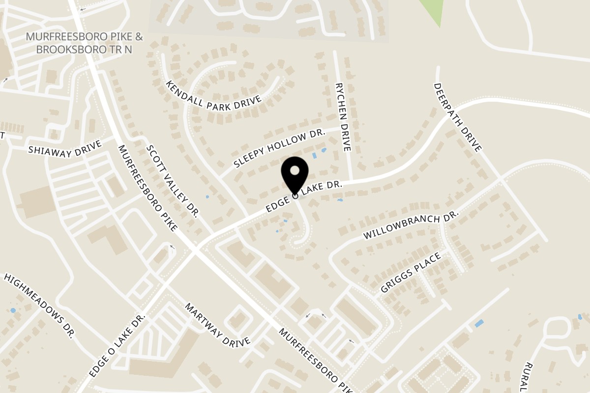 Map showing the location of Queen of Sheba Imperial Restaurant Queen of Sheba, II Inc. on 2065 Lakevilla Dr in Nashville